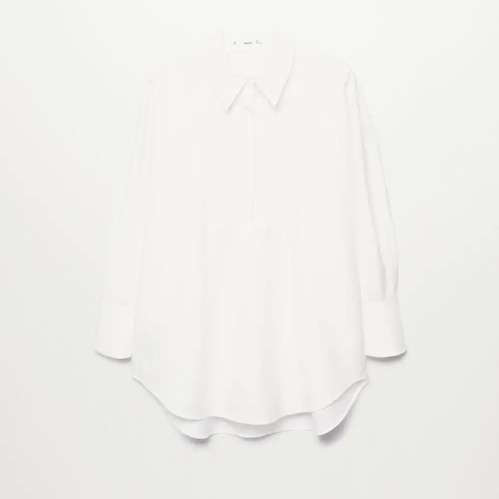 Mango Oversized Cotton Blouse, Size 12 - Picture 6 of 9